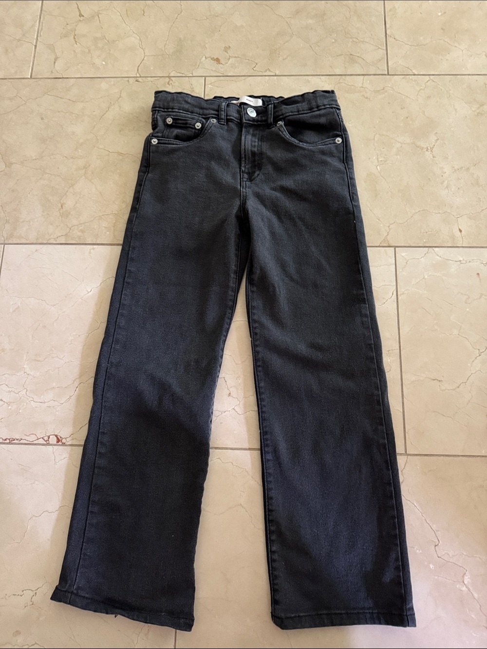 Levi's Black Straight-Leg kids baggy Jeans 8 REG